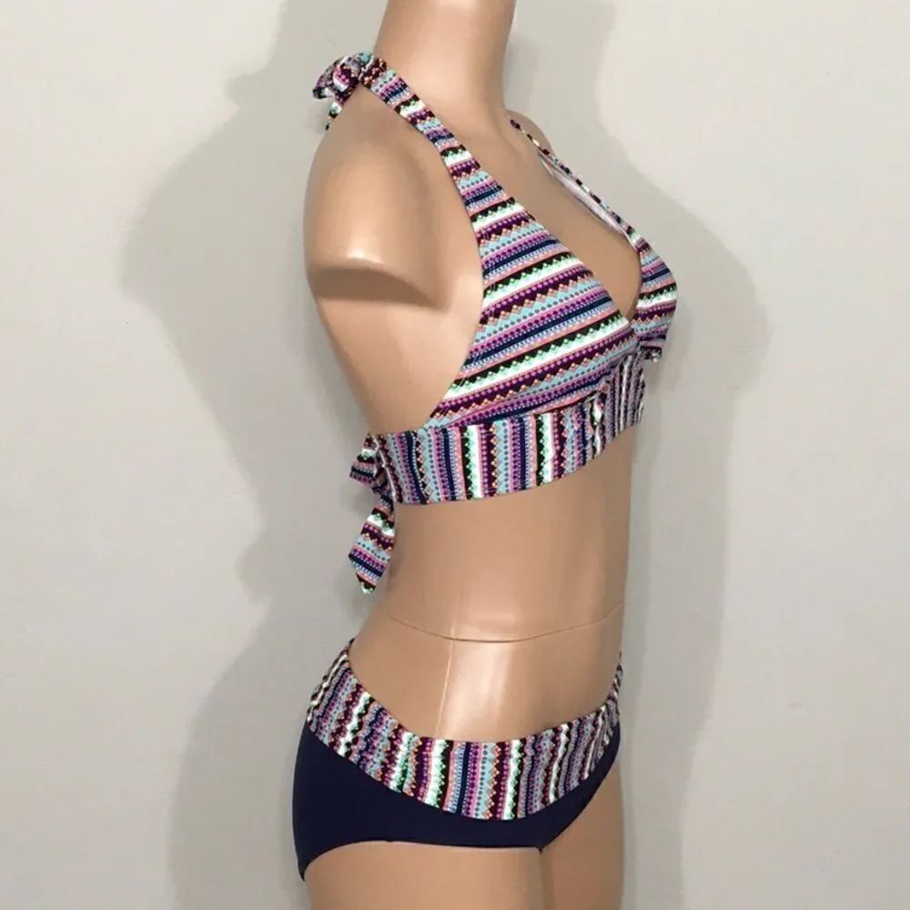 Anne Cole multicolored bikini. NWT - Picture 3 of 10